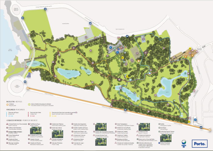 Map of Parque da Cidade, Porto - Portugal