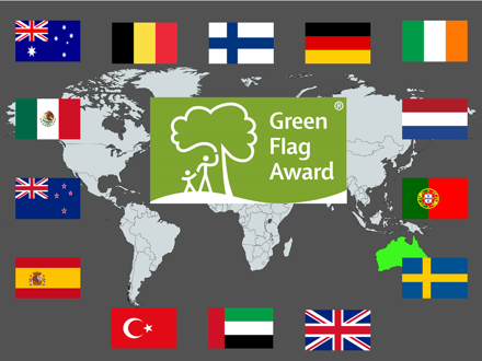 Worldwide Green Flag Award scheme grows in record numbers including 25% increase outside UK